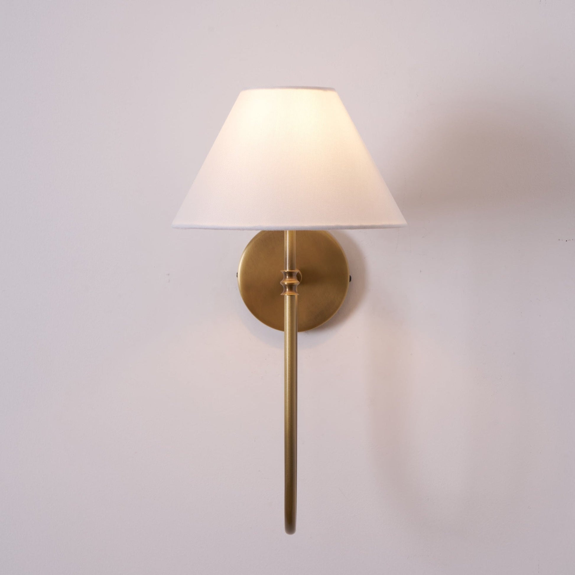 Devenq Vintage Industrial Fabric Wall Light-Neutral Decor