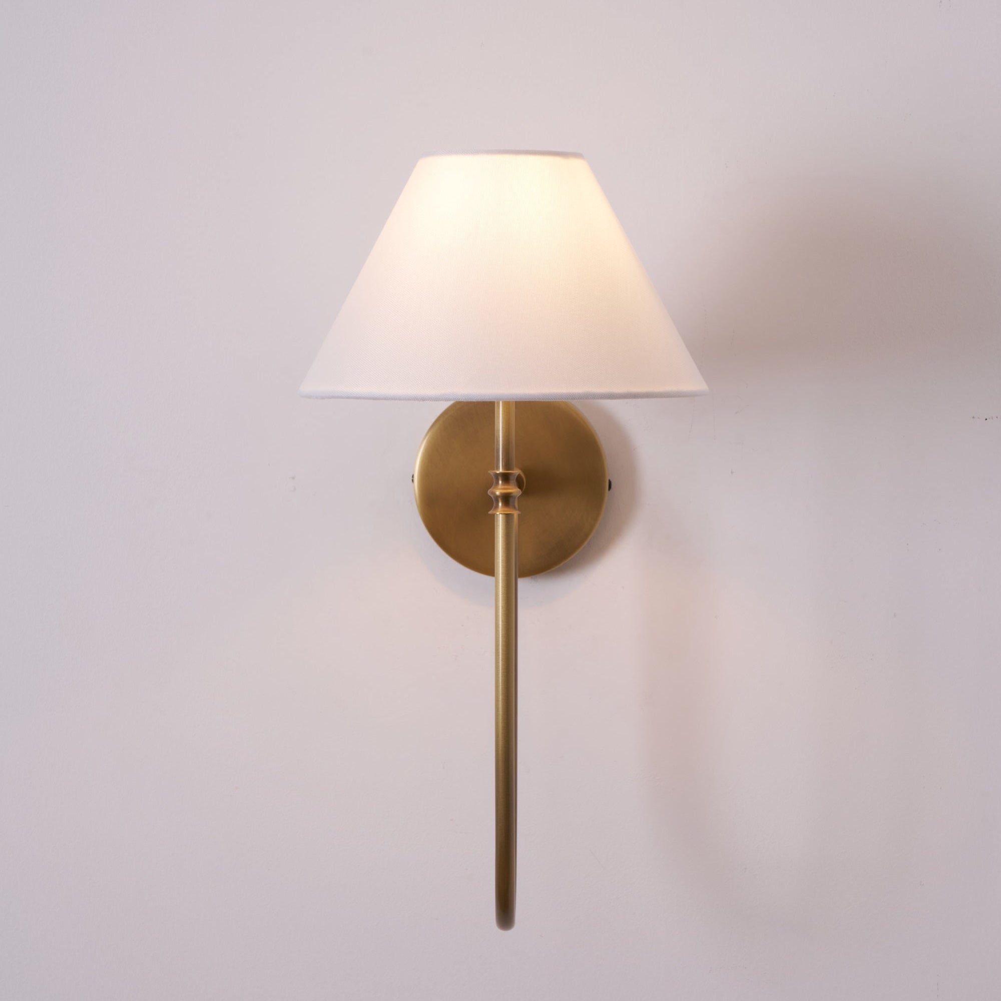 Devenq Vintage Industrial Fabric Wall Light-Neutral Decor