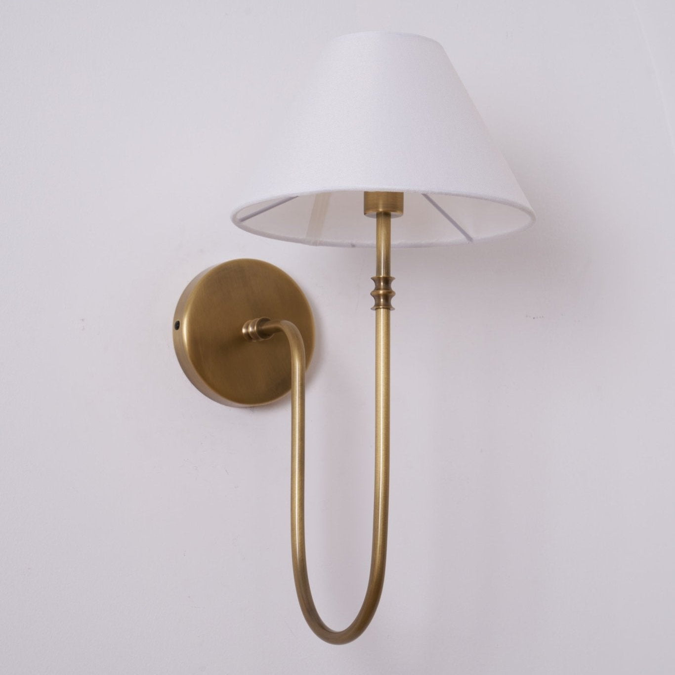 Devenq Vintage Industrial Fabric Wall Light-Neutral Decor