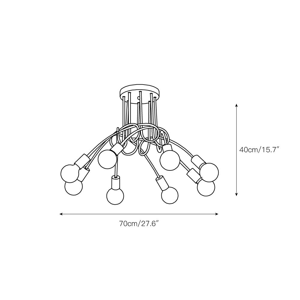 Seraphina Glass Ceiling Lamp
