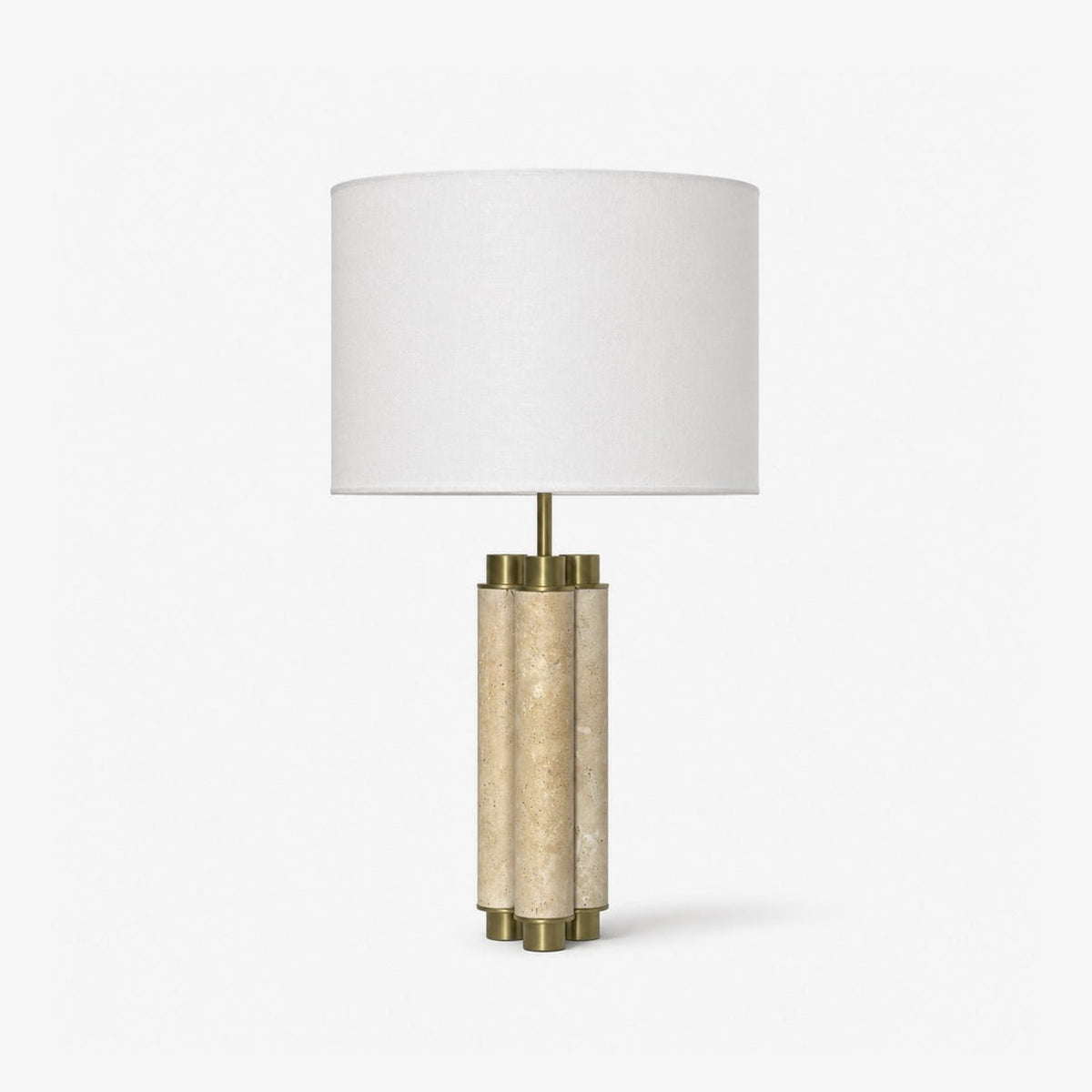Colonnade Travertine Table Lamp-Neutral Decor