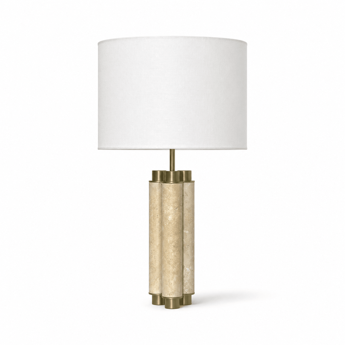 Colonnade Travertine Table Lamp-Neutral Decor