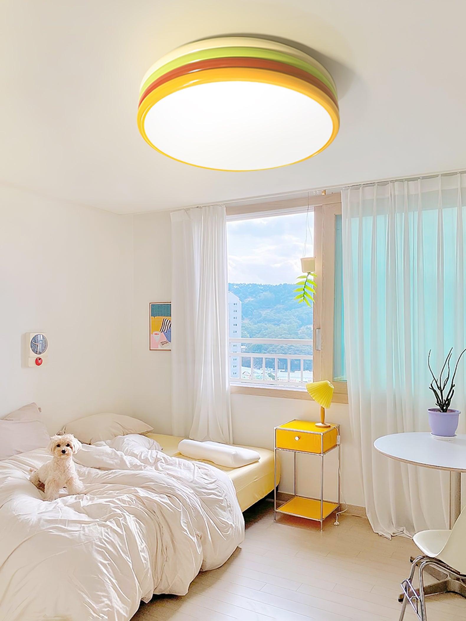 Dunoir Unique Art Color Stack Ceiling Lamp-Neutral Decor