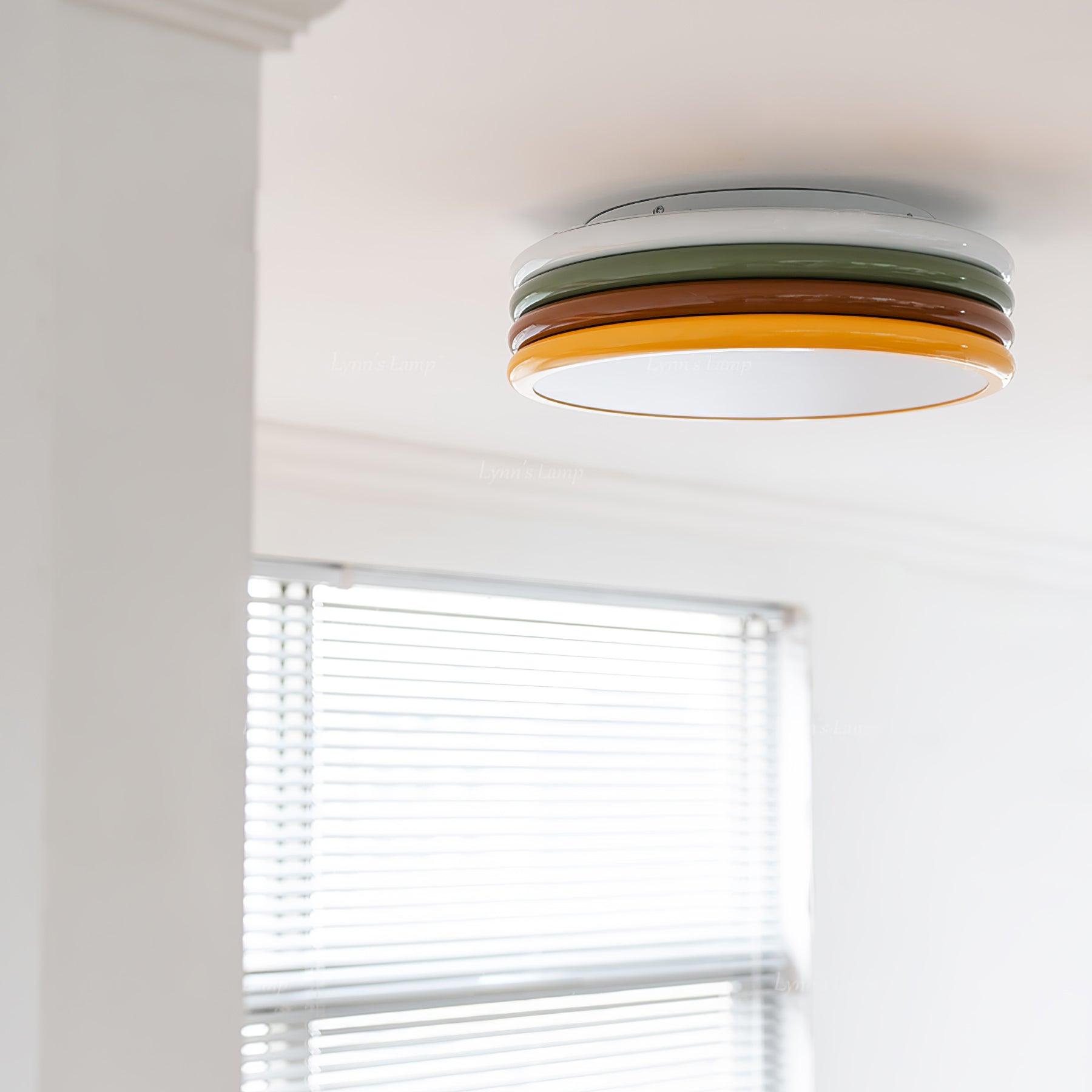 Dunoir Unique Art Color Stack Ceiling Lamp-Neutral Decor