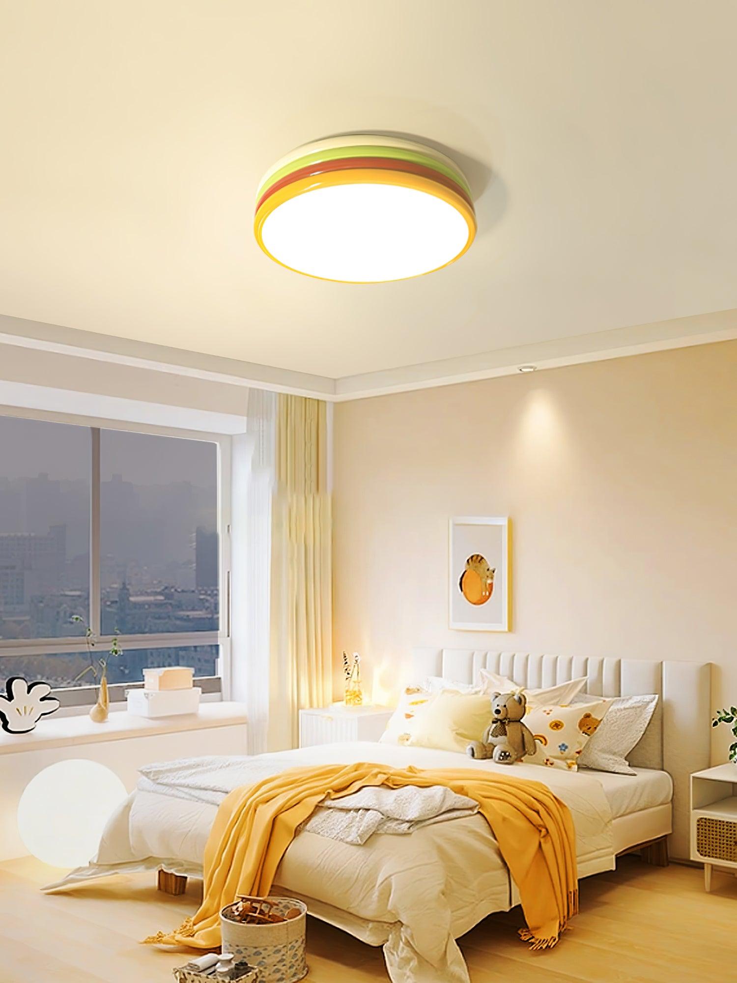 Dunoir Unique Art Color Stack Ceiling Lamp-Neutral Decor