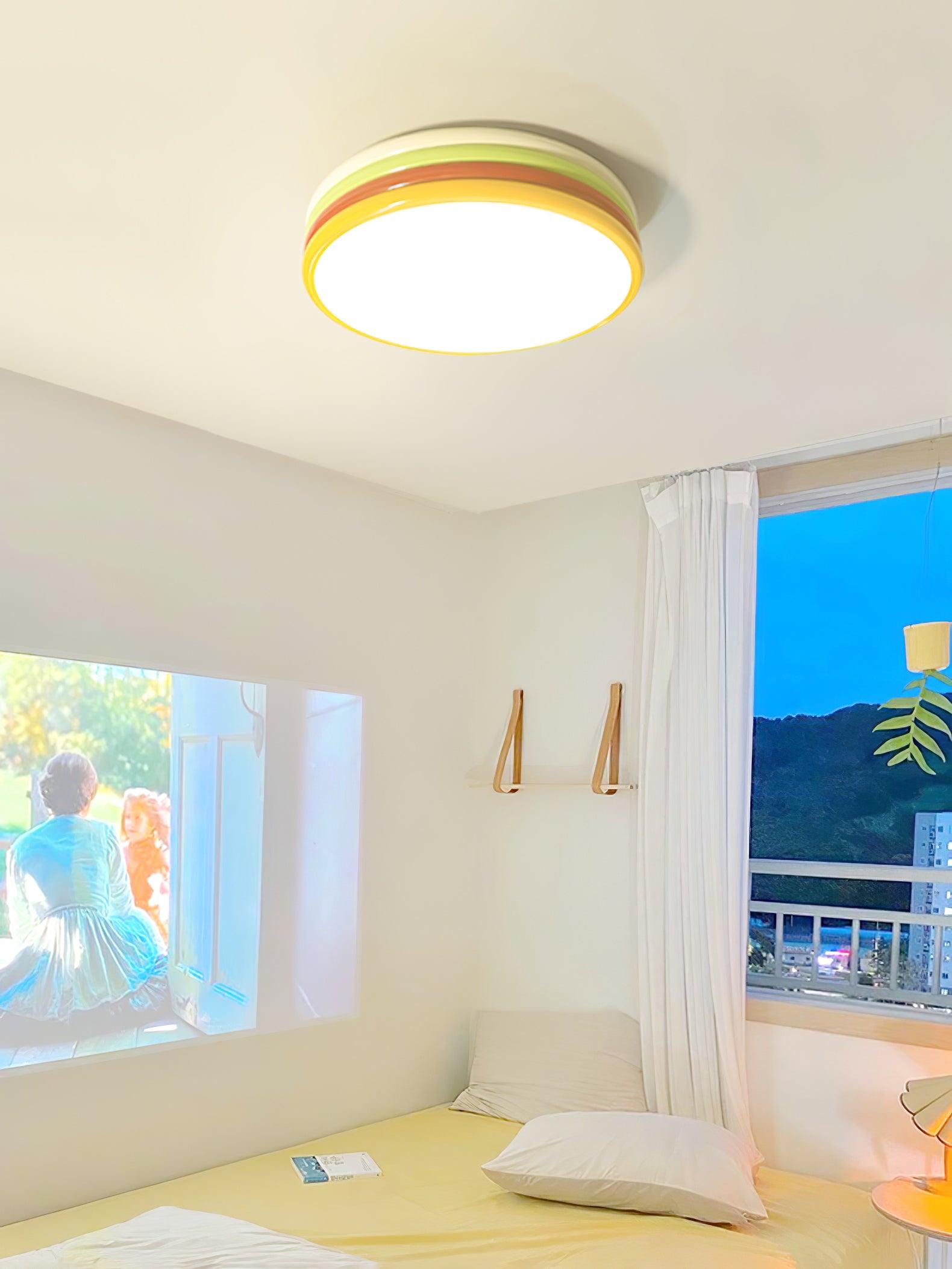 Dunoir Unique Art Color Stack Ceiling Lamp-Neutral Decor