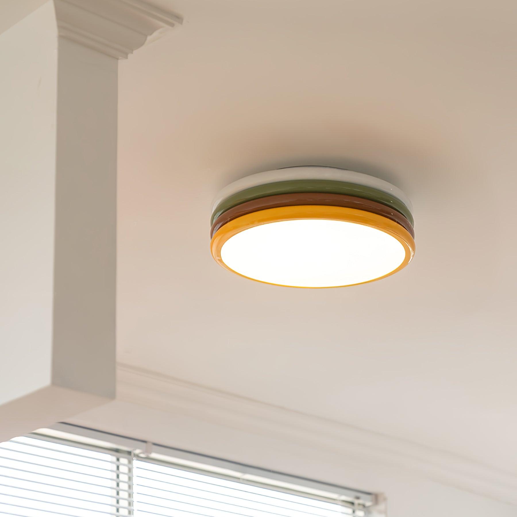 Dunoir Unique Art Color Stack Ceiling Lamp-Neutral Decor