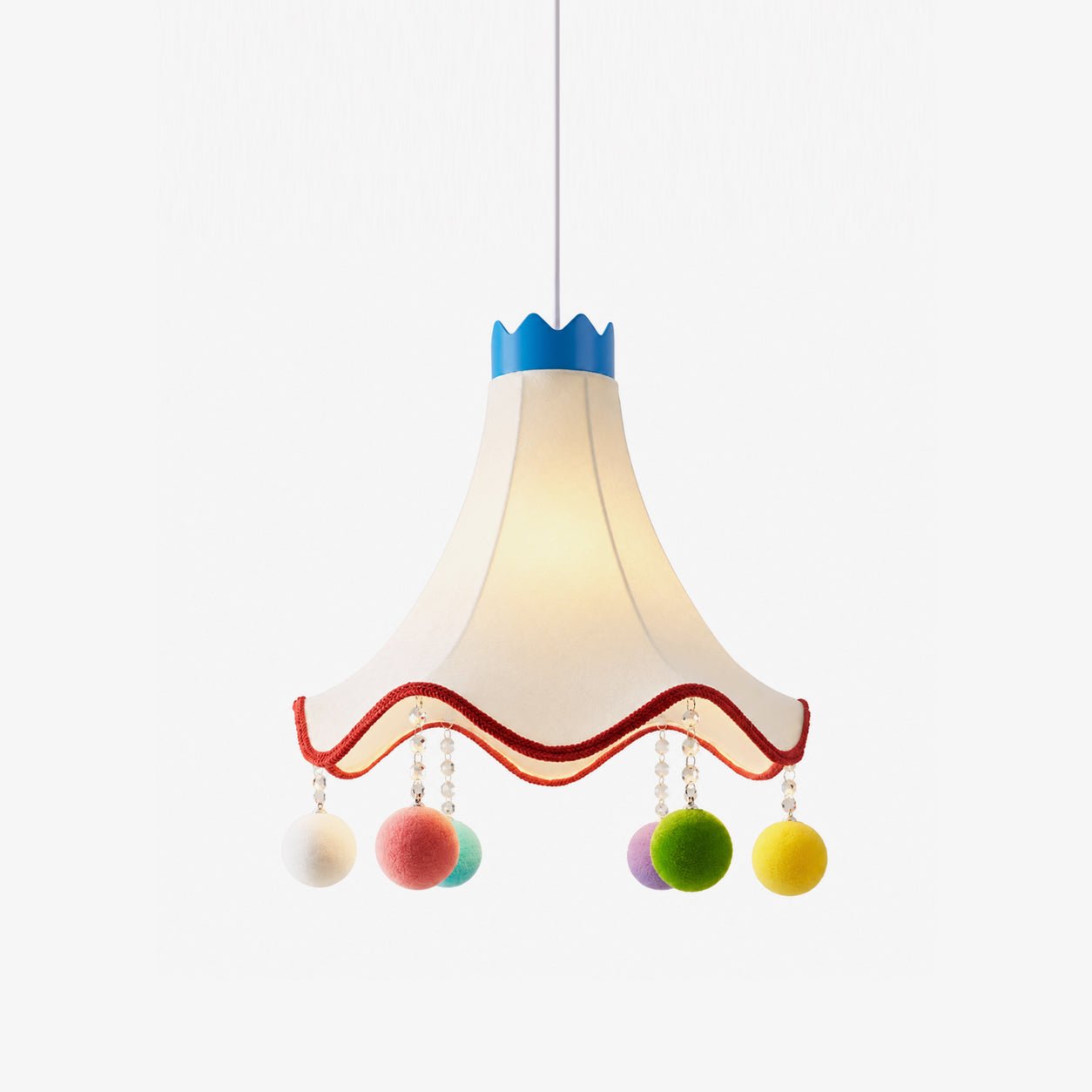 Colorful Kids Fabric Pendant Light-Neutral Decor