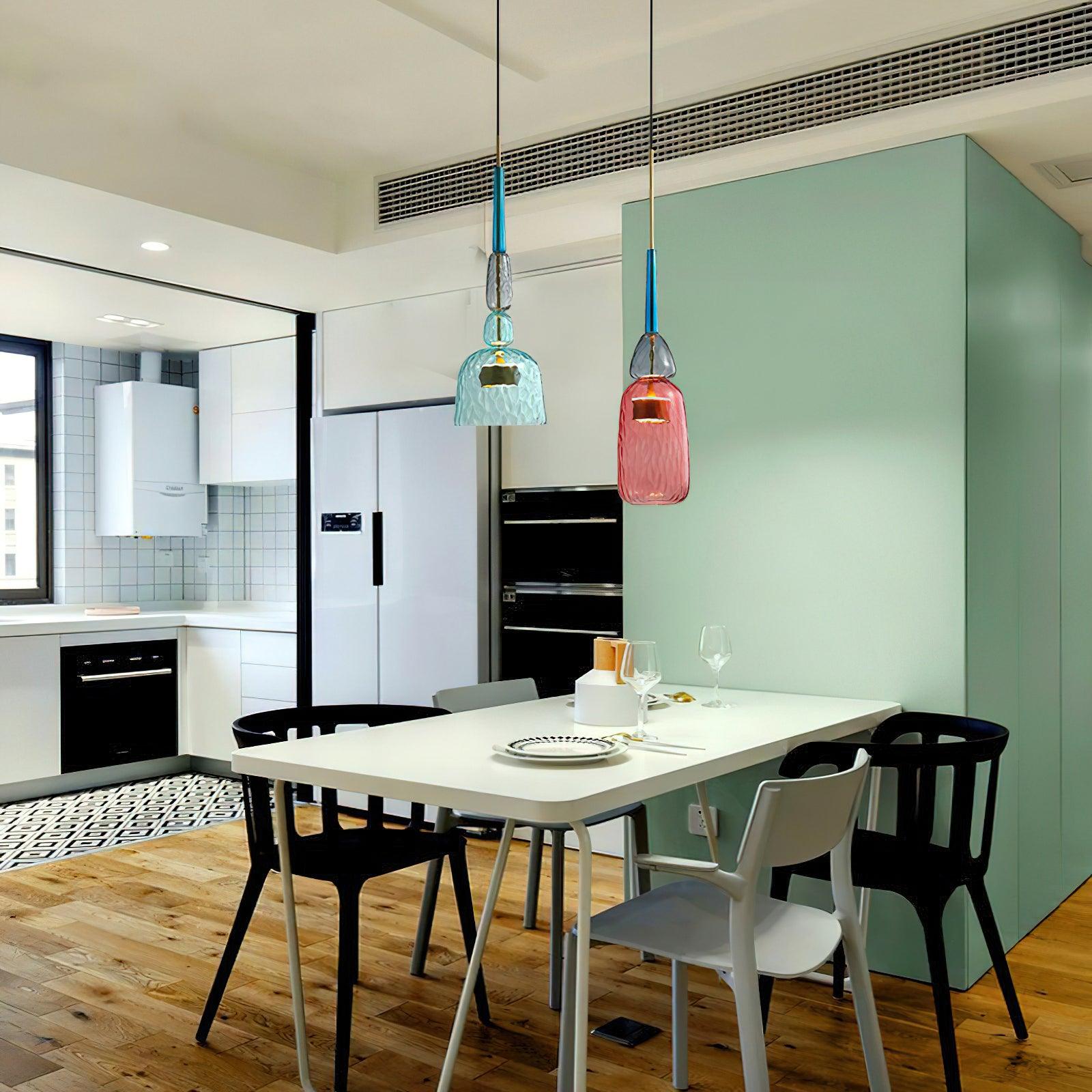 Voshan Bohemian Glass Pendant Lamp-Neutral Decor