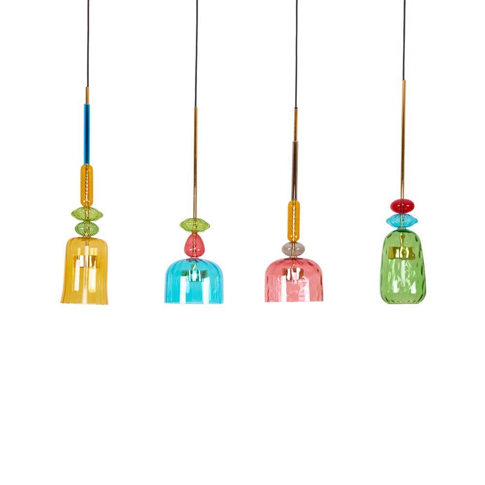 Voshan Bohemian Glass Pendant Lamp-Neutral Decor