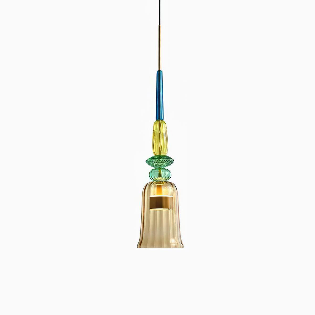 Voshan Bohemian Glass Pendant Lamp-Neutral Decor