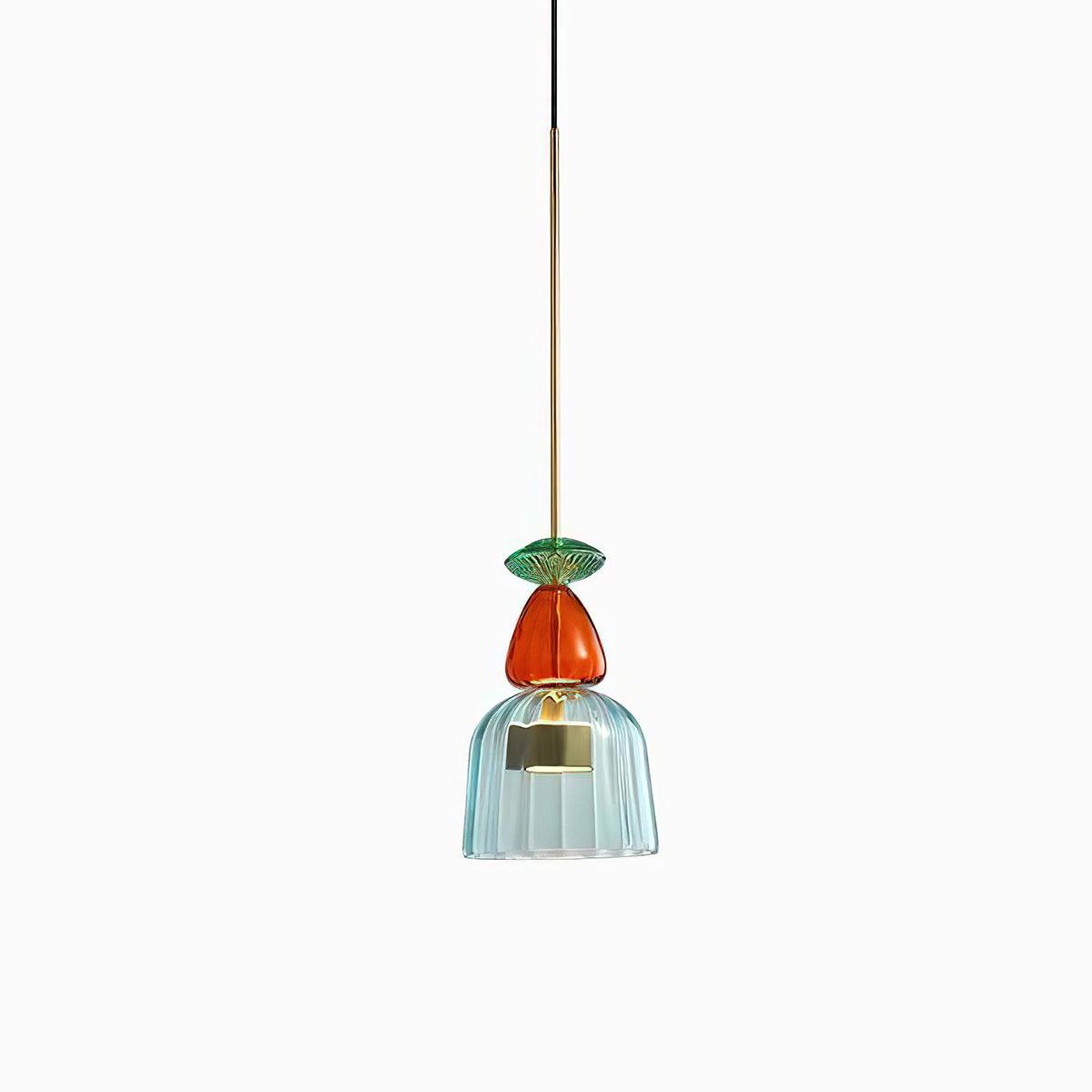 Voshan Bohemian Glass Pendant Lamp-Neutral Decor