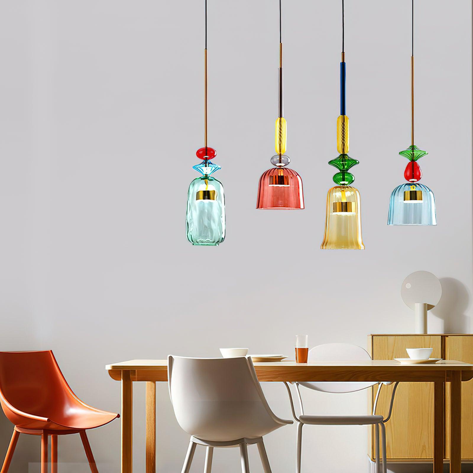 Voshan Bohemian Glass Pendant Lamp-Neutral Decor