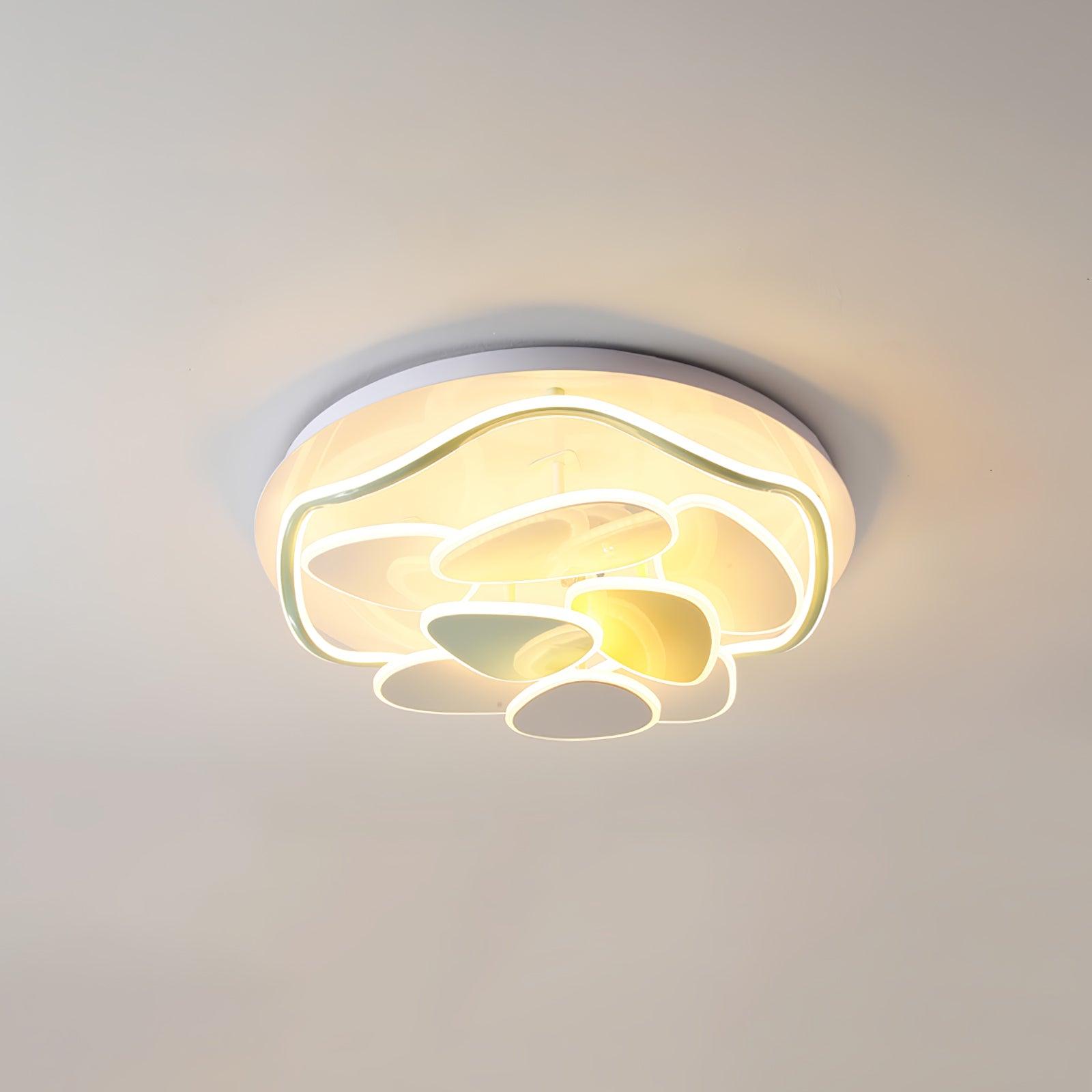 Lustra Chandelier Art Floral-Neutral Decor