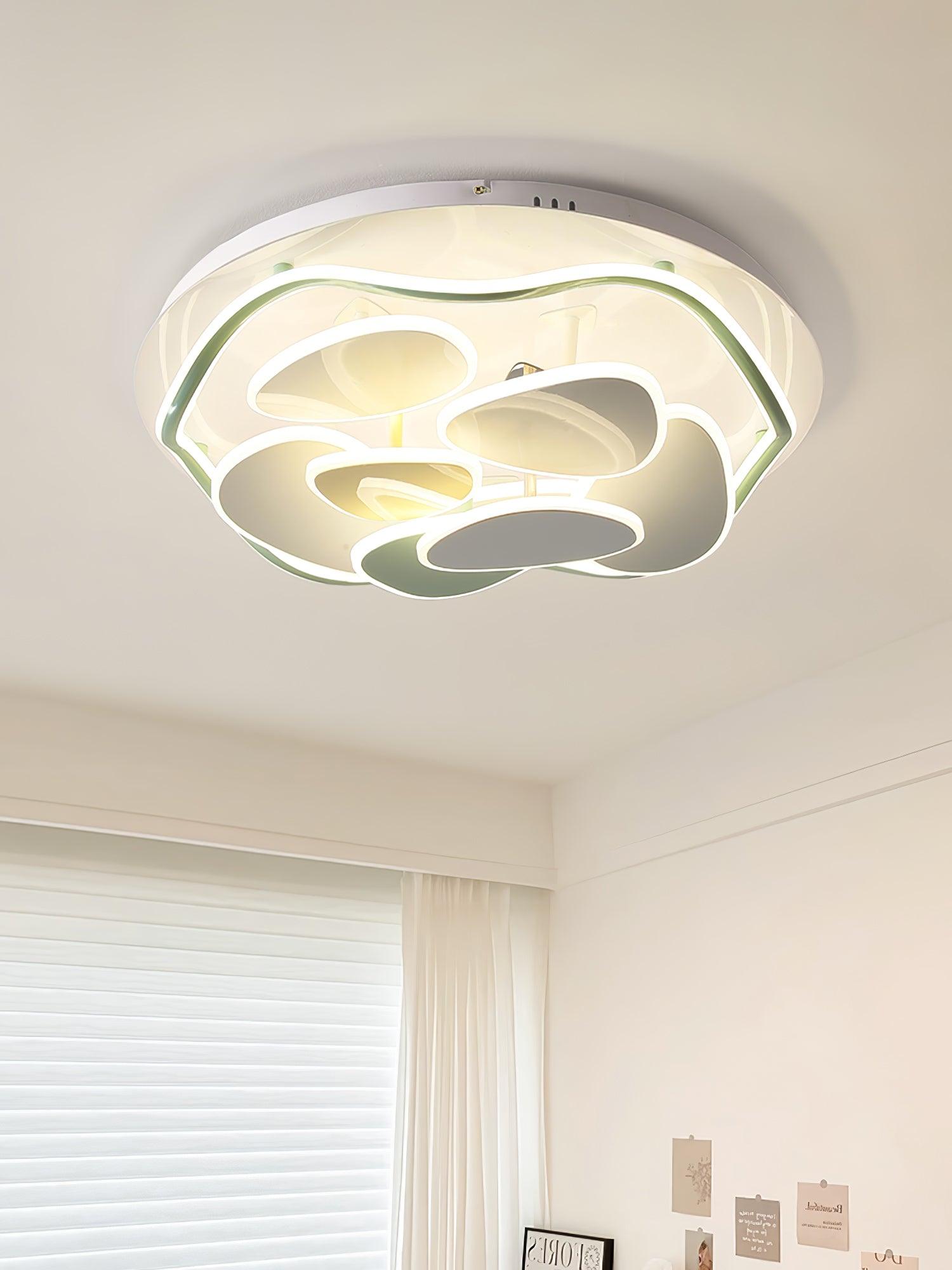 Lustra Chandelier Art Floral-Neutral Decor