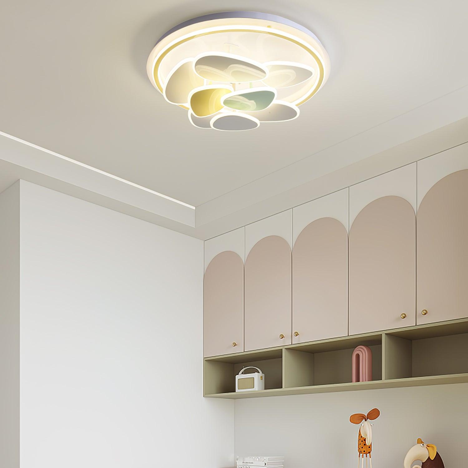 Lustra Chandelier Art Floral-Neutral Decor
