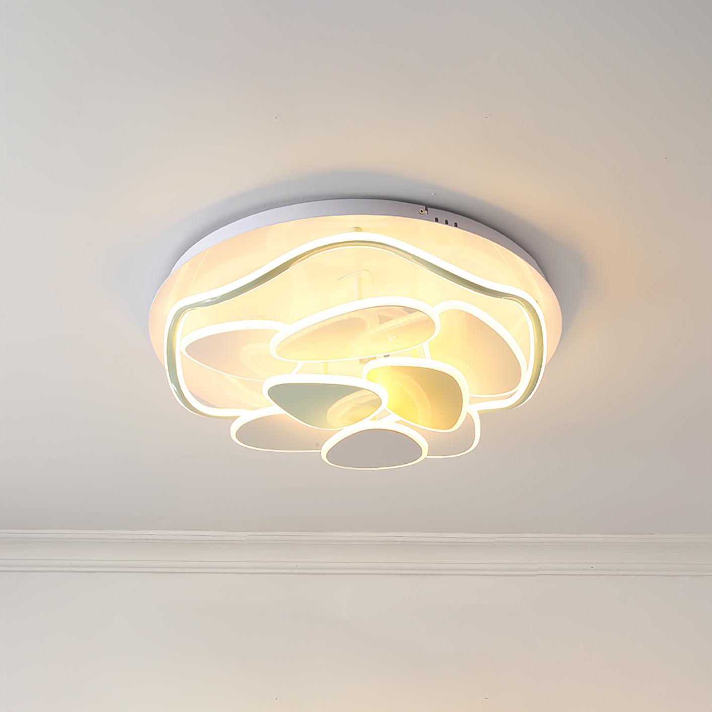 Lustra Chandelier Art Floral-Neutral Decor