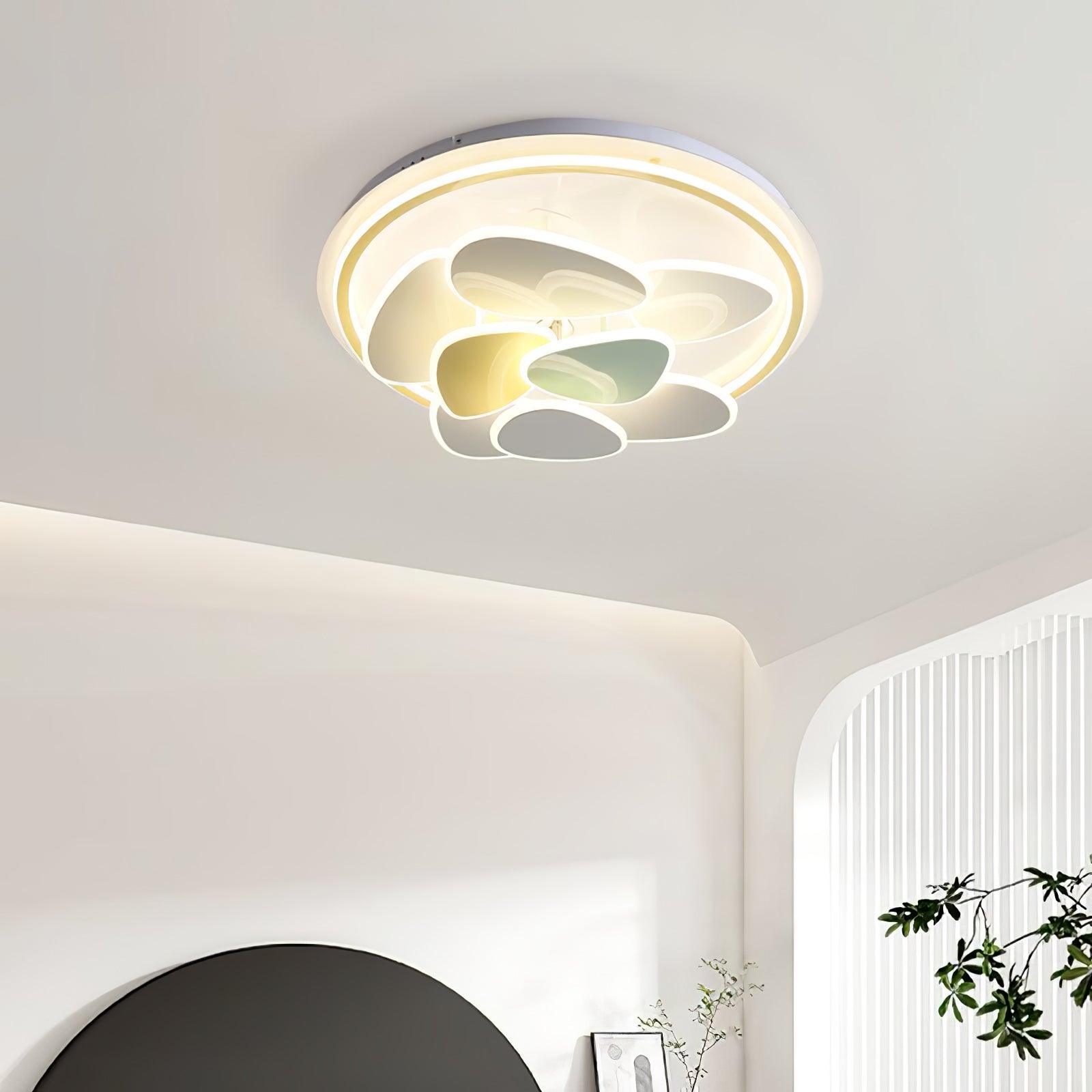 Lustra Chandelier Art Floral-Neutral Decor