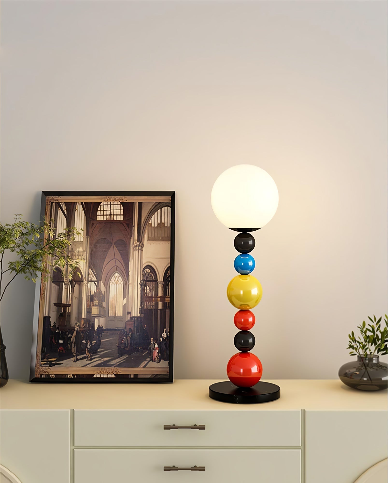 Zoriel Glass Artistic Floor Lamp-Neutral Decor
