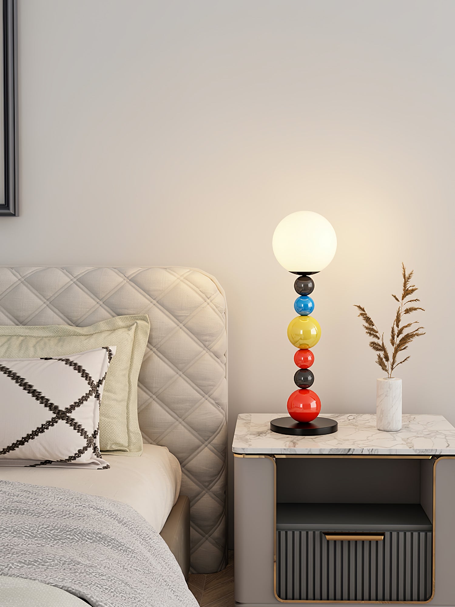 Zoriel Glass Artistic Floor Lamp-Neutral Decor