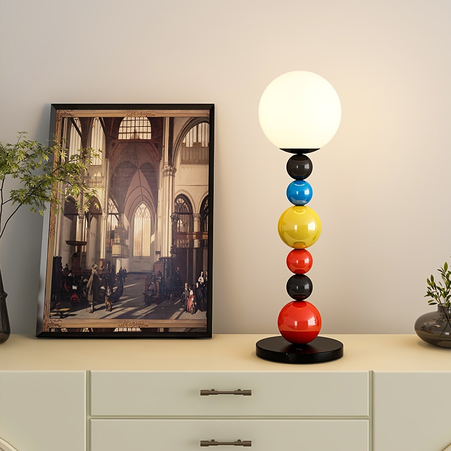 Zoriel Glass Artistic Floor Lamp-Neutral Decor