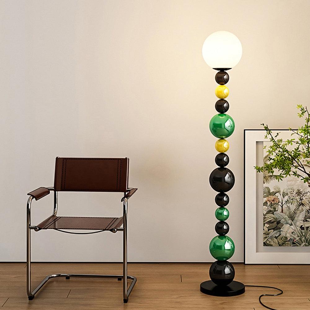 Zoriel Glass Artistic Floor Lamp-Neutral Decor