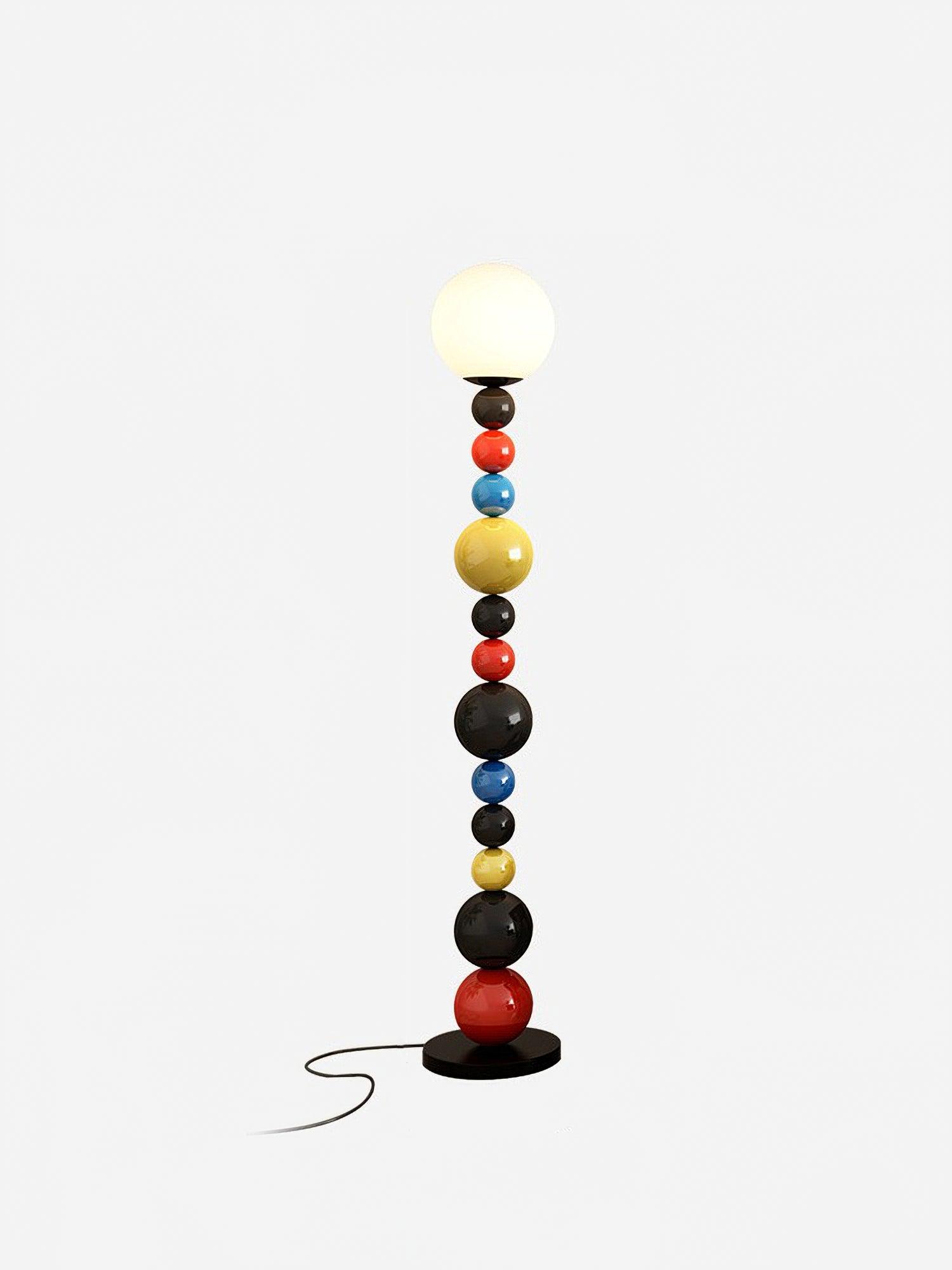 Zoriel Glass Artistic Floor Lamp-Neutral Decor