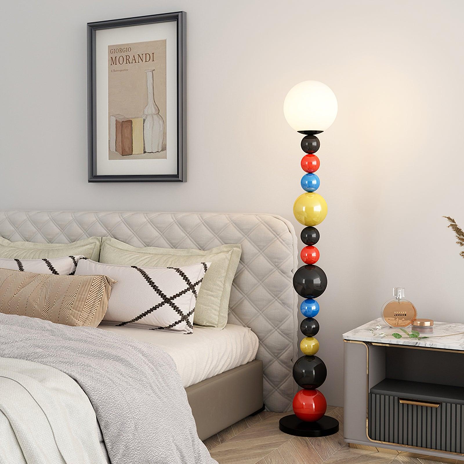 Zoriel Glass Artistic Floor Lamp-Neutral Decor