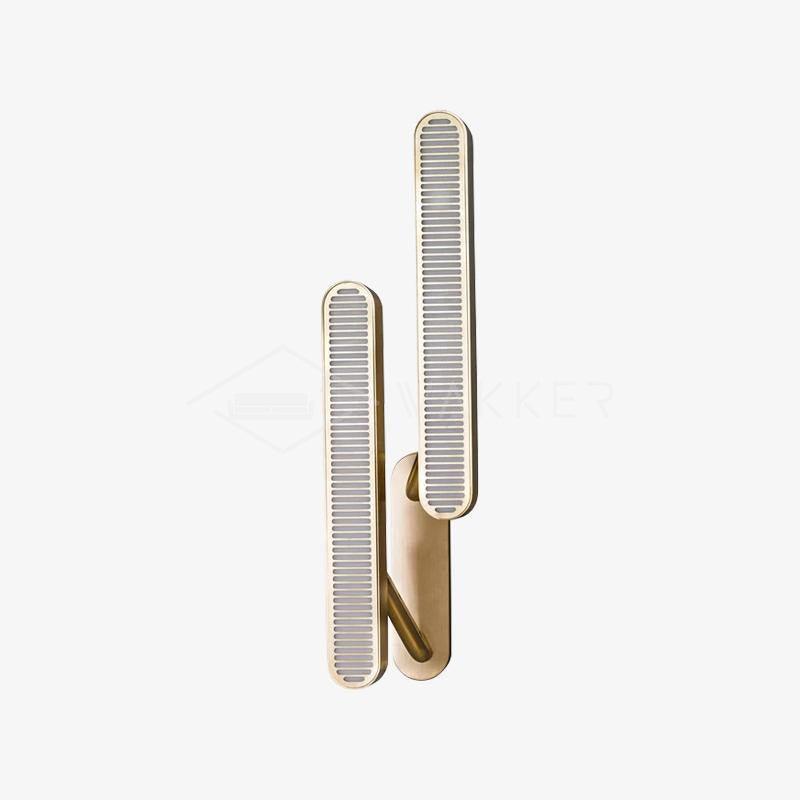 Lustra Wall Lamp Brass Slotted Grill-Neutral Decor