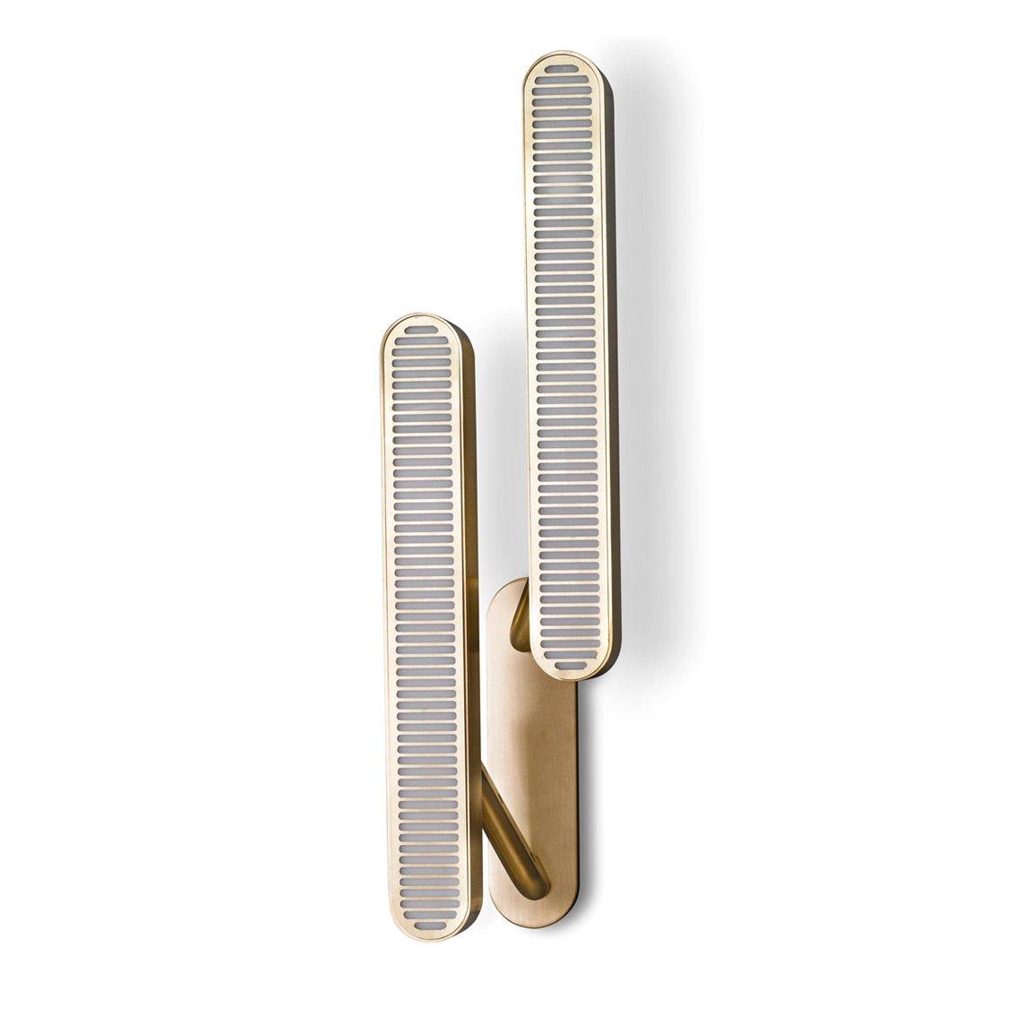 Lustra Wall Lamp Brass Slotted Grill-Neutral Decor