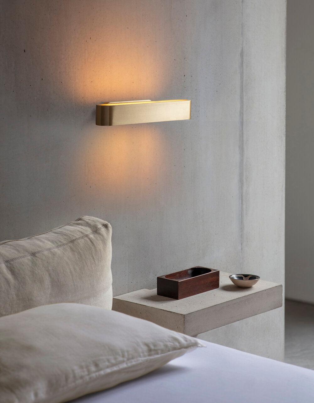 Lustra Wall Lamp Brass Slotted Grill-Neutral Decor
