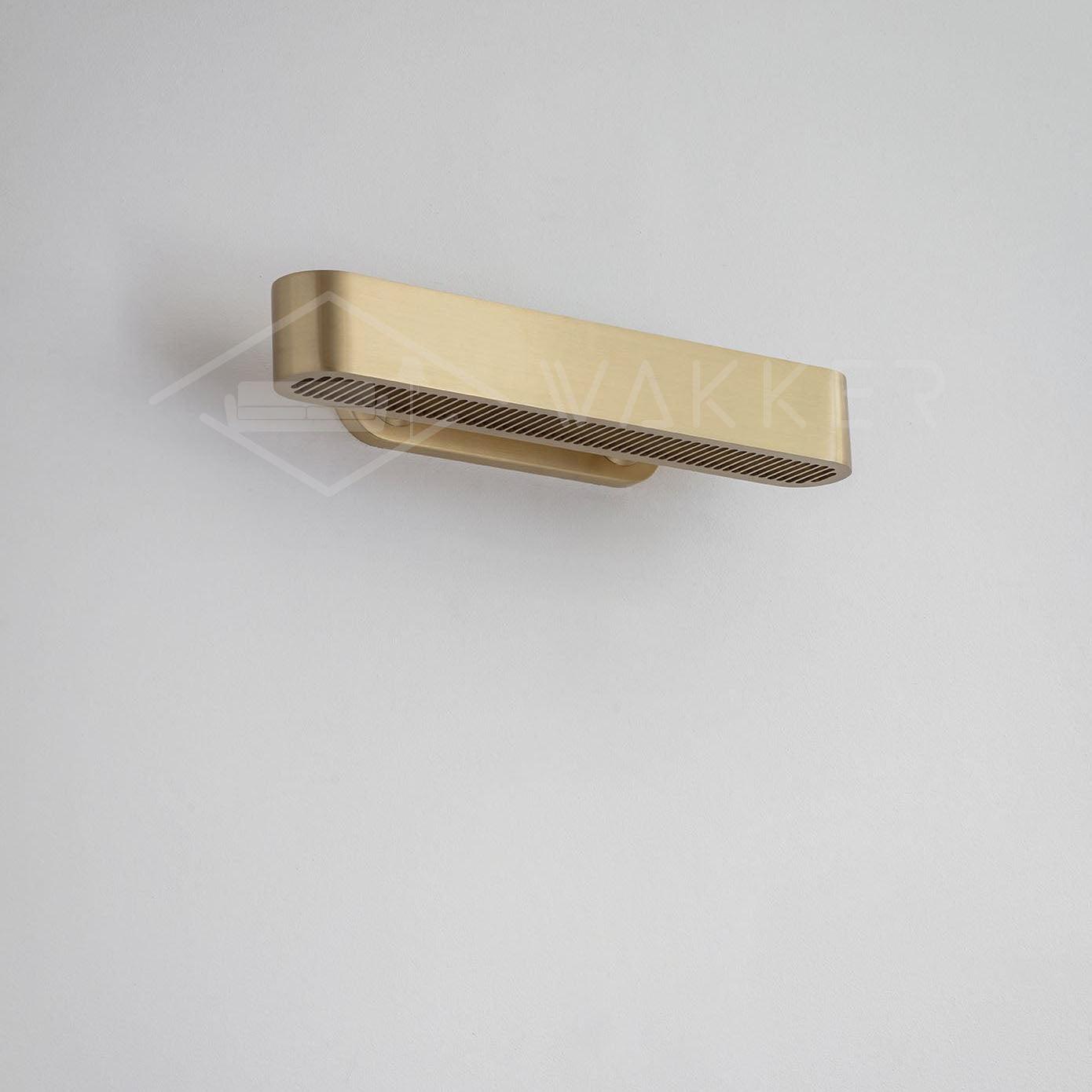 Lustra Wall Lamp Brass Slotted Grill-Neutral Decor