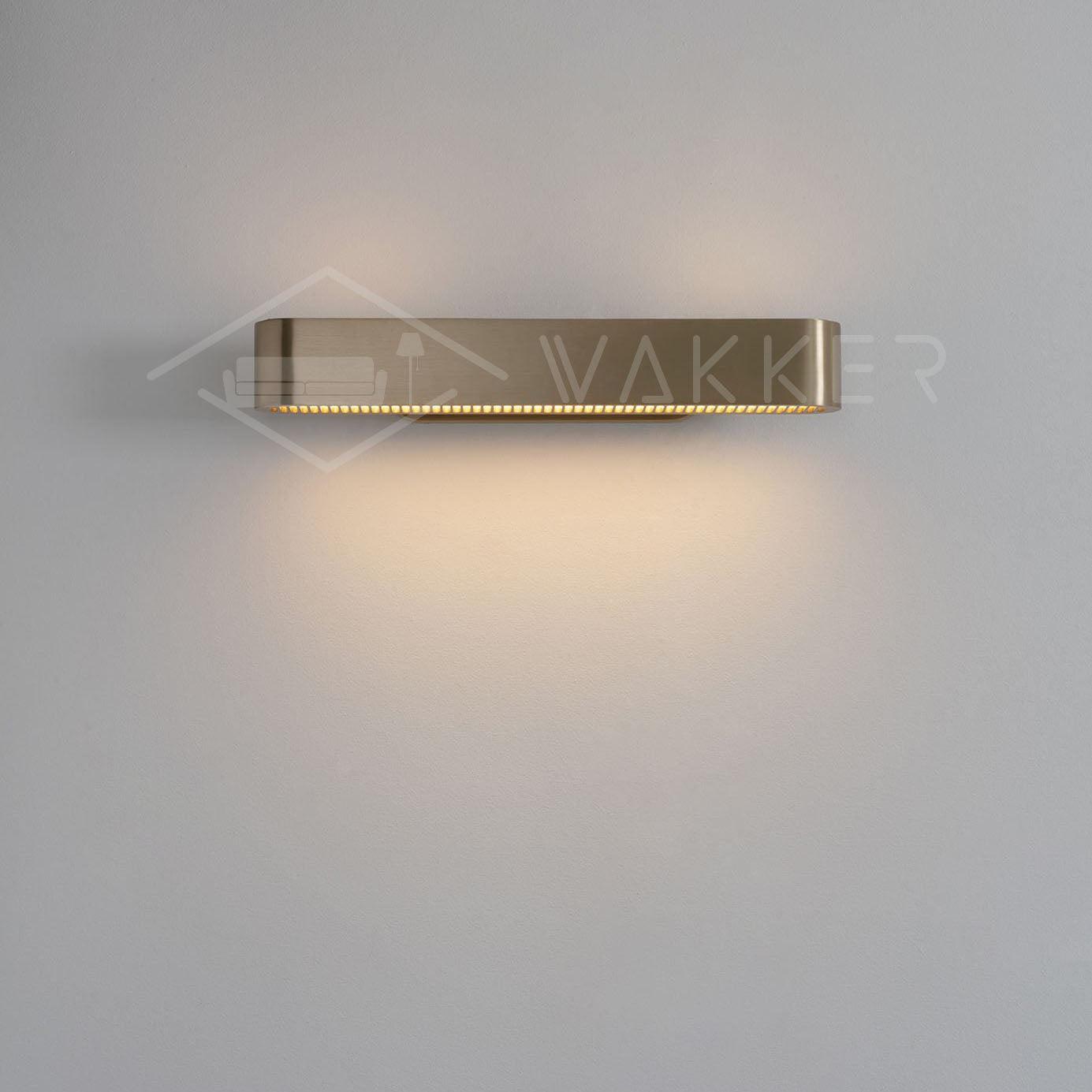 Lustra Wall Lamp Brass Slotted Grill-Neutral Decor