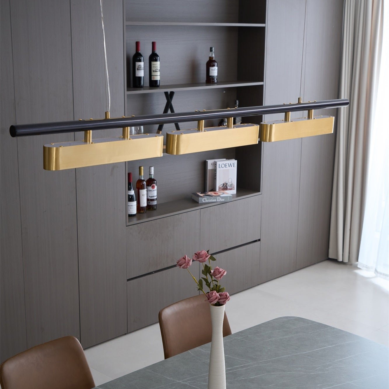 Liorent Brass Minimalist Pendant Light-Neutral Decor