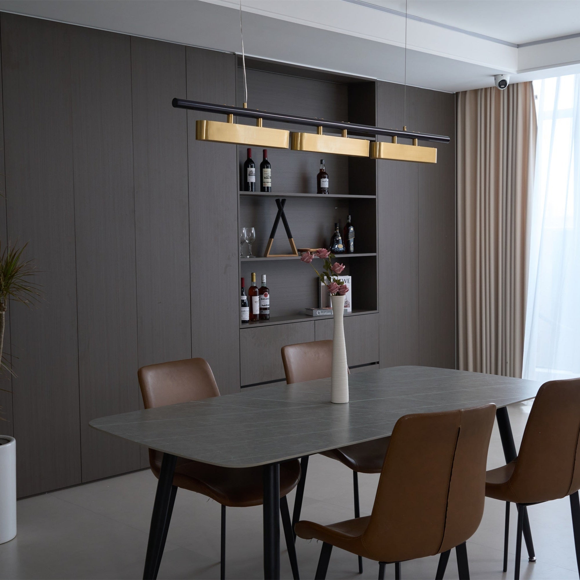 Liorent Brass Minimalist Pendant Light-Neutral Decor
