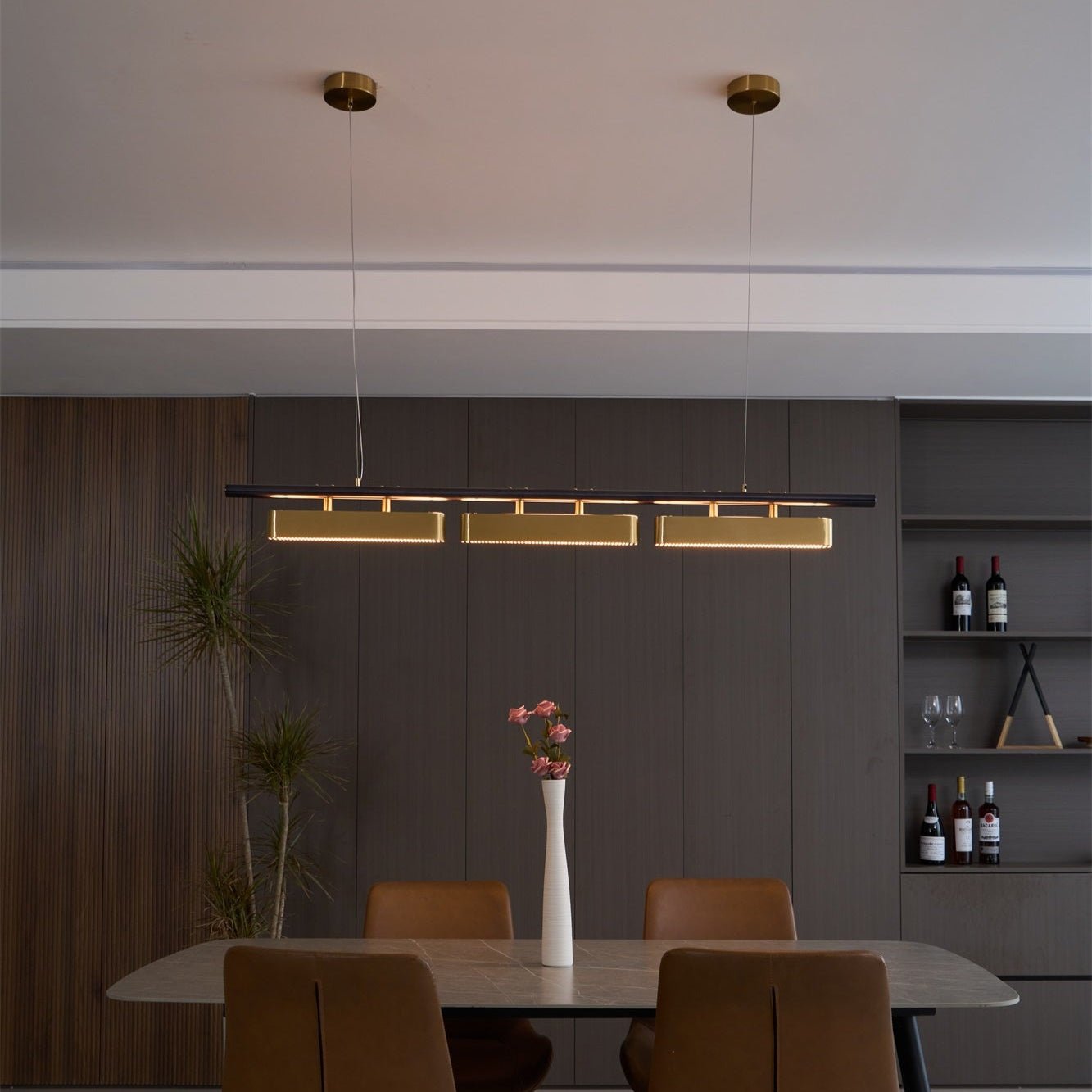 Liorent Brass Minimalist Pendant Light-Neutral Decor