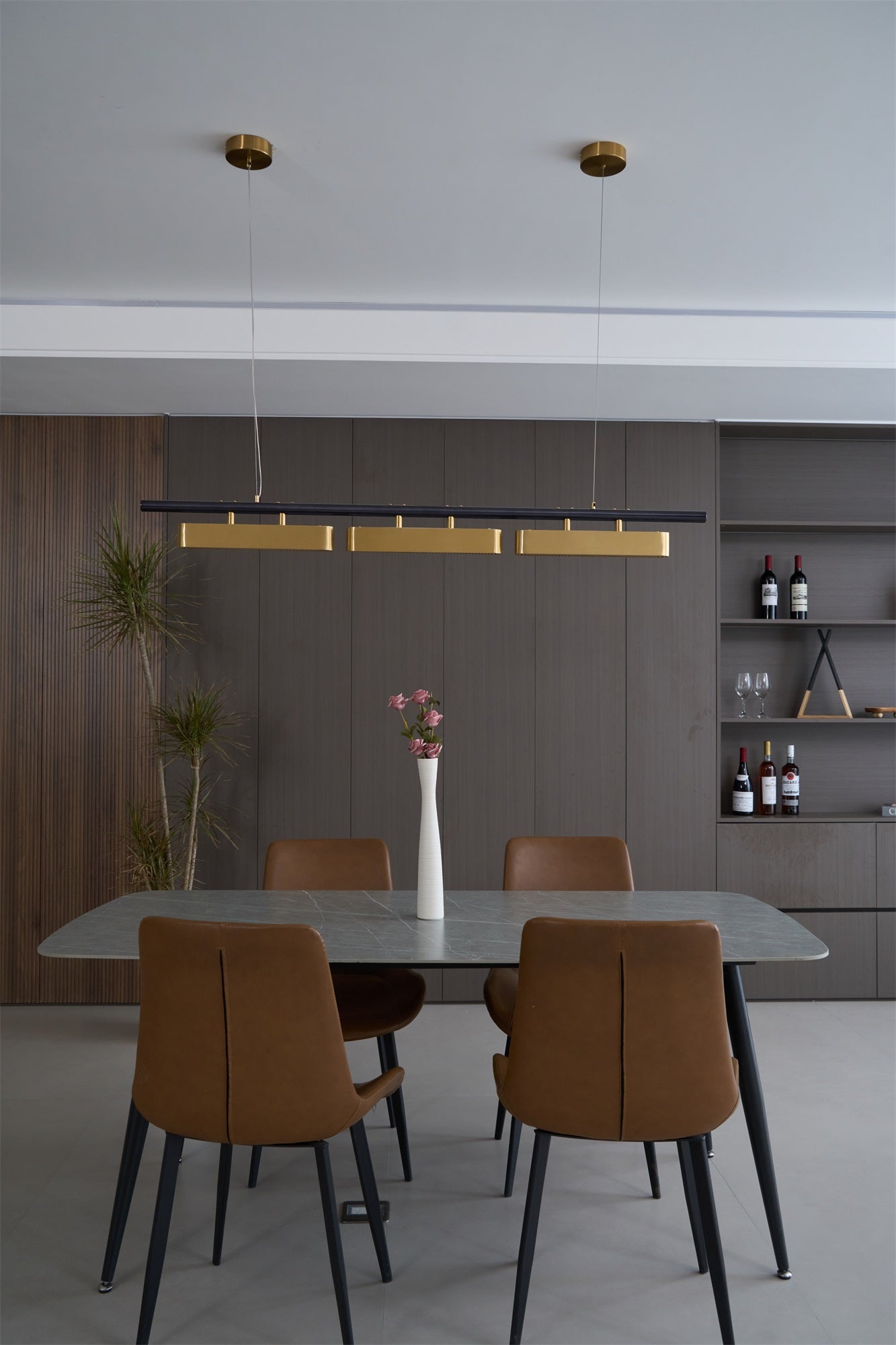 Liorent Brass Minimalist Pendant Light-Neutral Decor