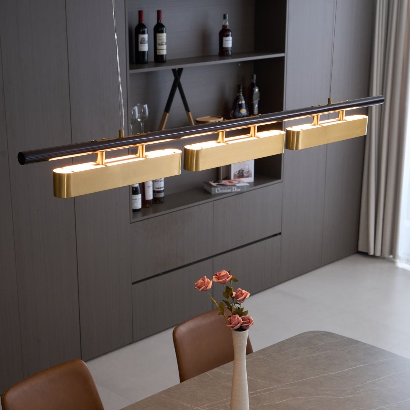 Liorent Brass Minimalist Pendant Light-Neutral Decor