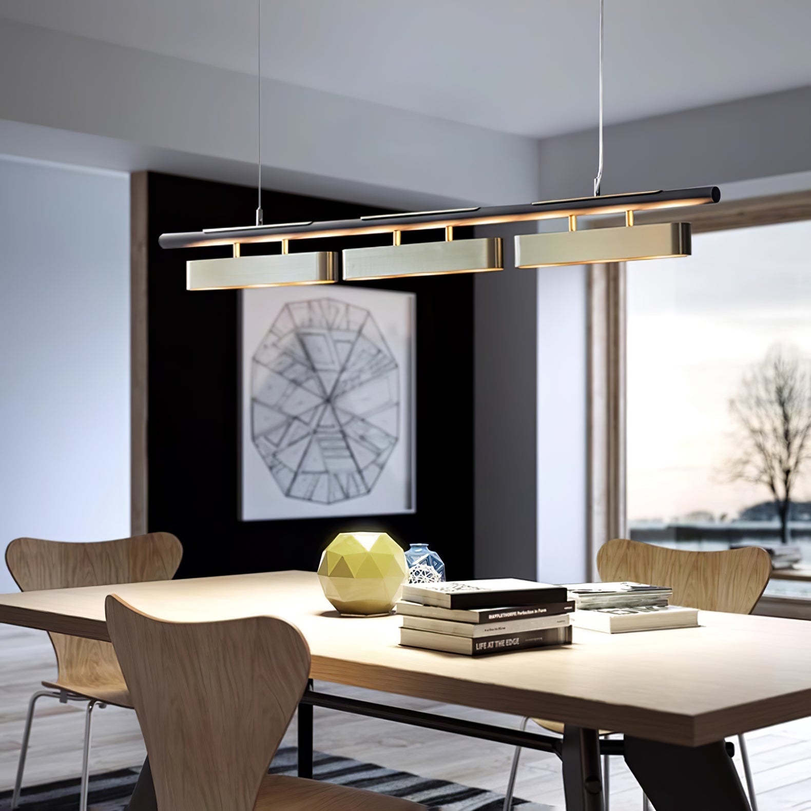 Liorent Brass Minimalist Pendant Light-Neutral Decor