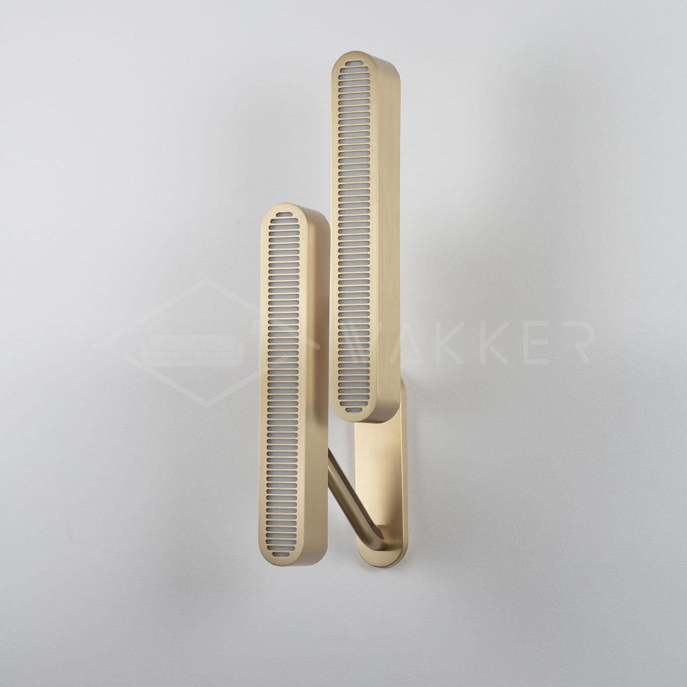 Lustra Wall Lamp Brass Slotted Grill-Neutral Decor