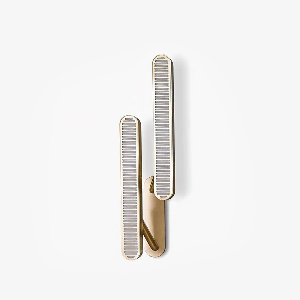Lustra Wall Lamp Brass Slotted Grill-Neutral Decor