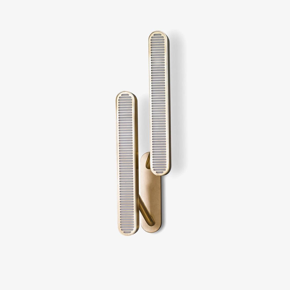 Lustra Wall Lamp Brass Slotted Grill-Neutral Decor