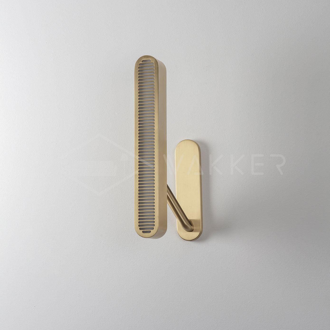 Lustra Wall Lamp Brass Slotted Grill-Neutral Decor