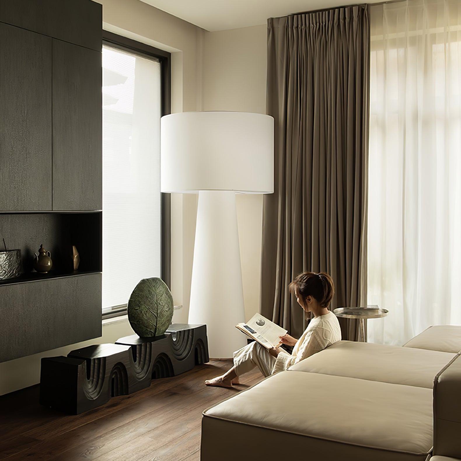 Phel Fabric Table Lamp-Neutral Decor
