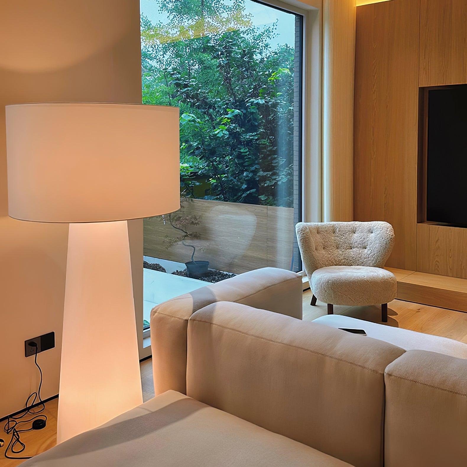 Phel Fabric Table Lamp-Neutral Decor