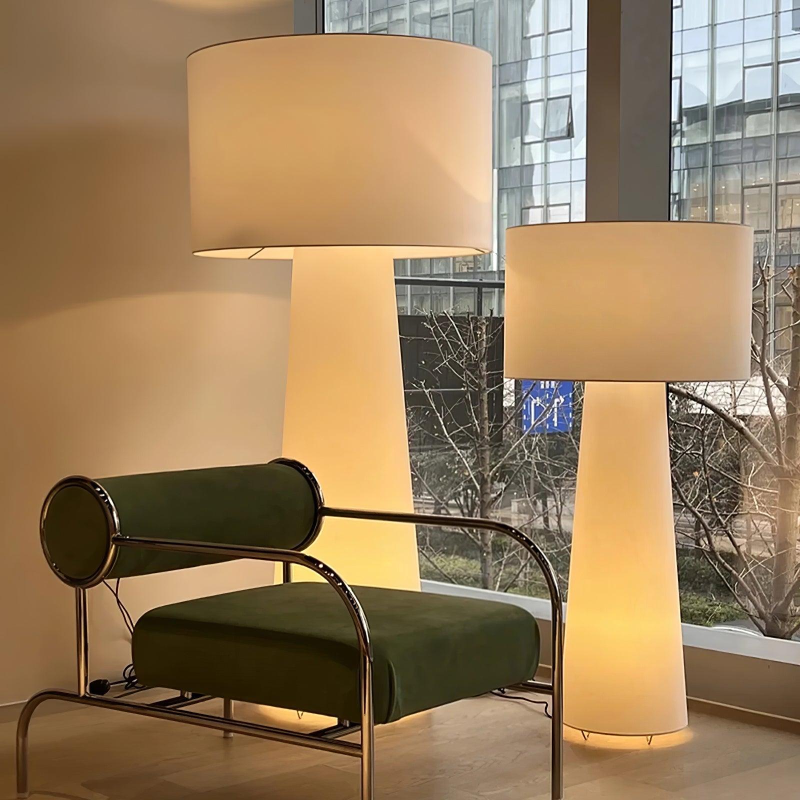 Phel Fabric Table Lamp-Neutral Decor