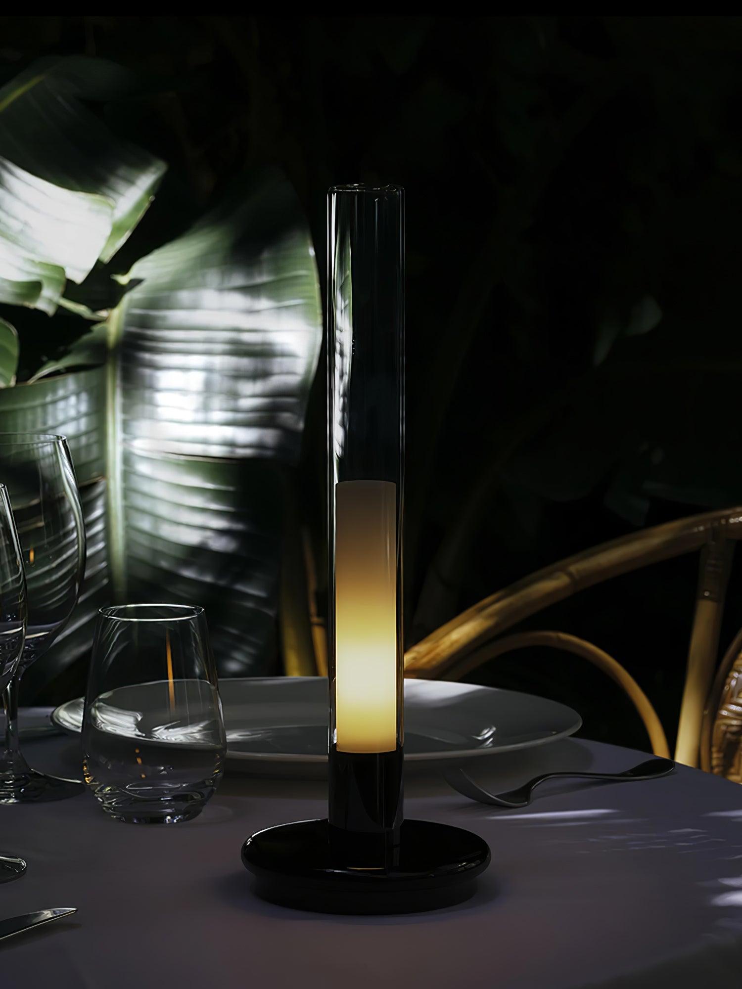 Tevi Acrylic Minimalist Table Lamp-Neutral Decor
