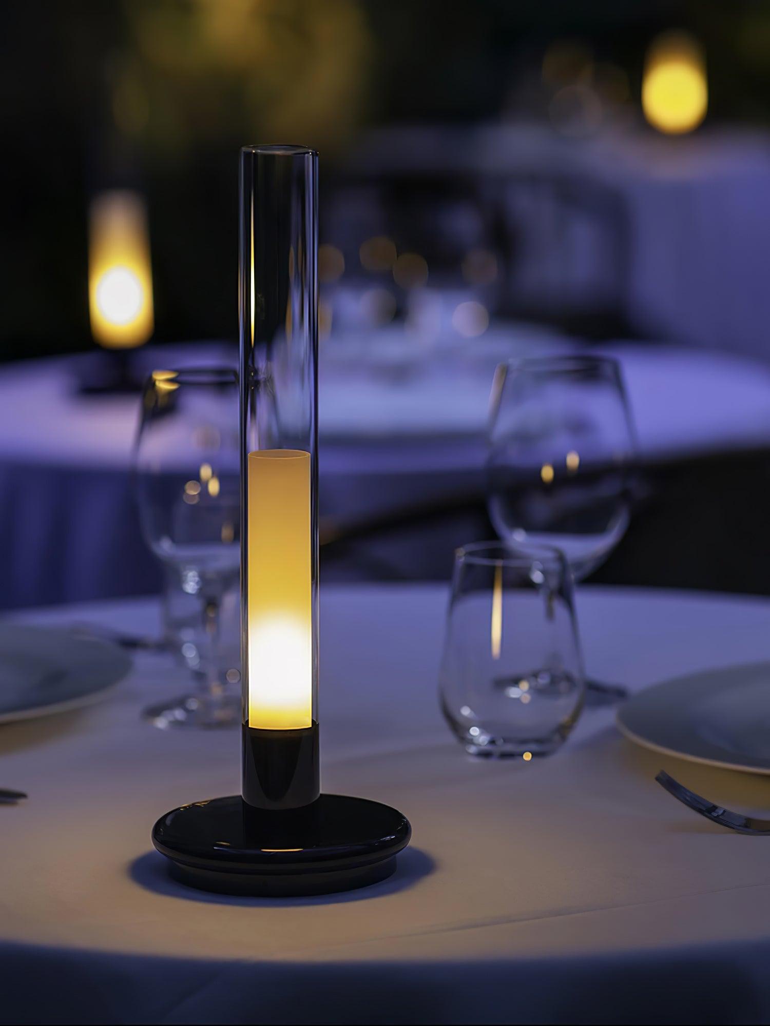 Tevi Acrylic Minimalist Table Lamp-Neutral Decor