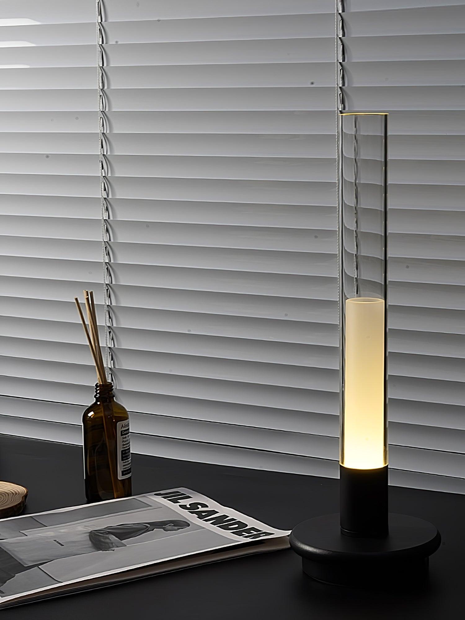 Tevi Acrylic Minimalist Table Lamp-Neutral Decor