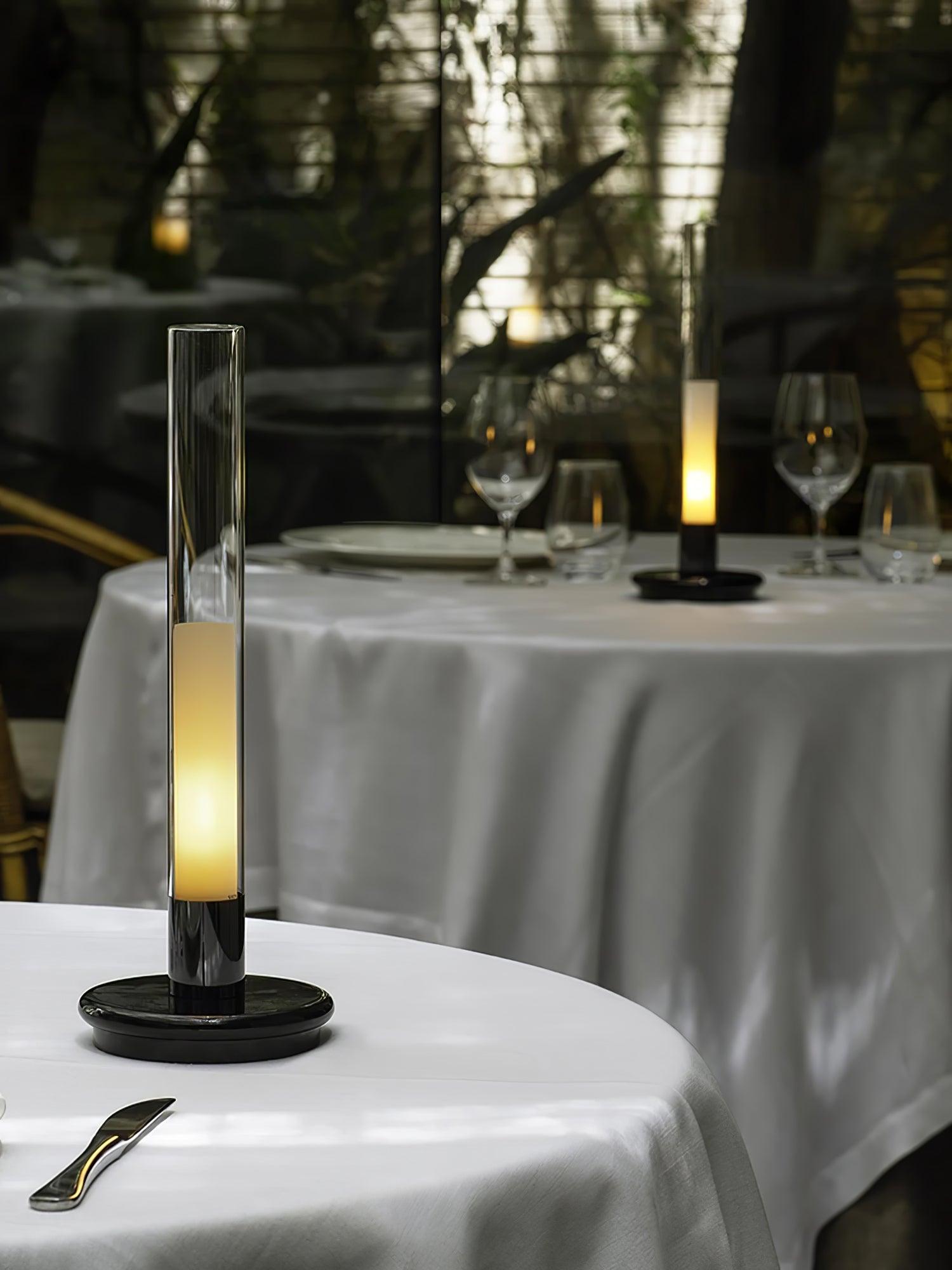 Tevi Acrylic Minimalist Table Lamp-Neutral Decor